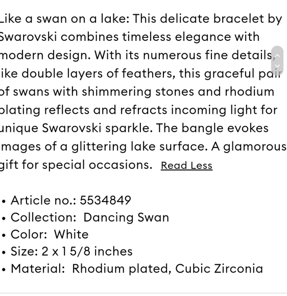 Swarovski swan bracelet and ring SET - Picture 8 of 9